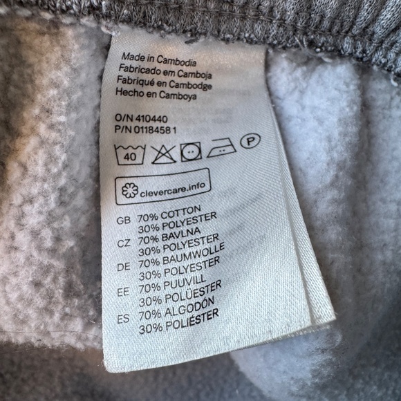 Divided H&M Casual Fleece Lined Baggy Sweatpants Gray Size XS Grunge Streetwear - Picture 8 of 13